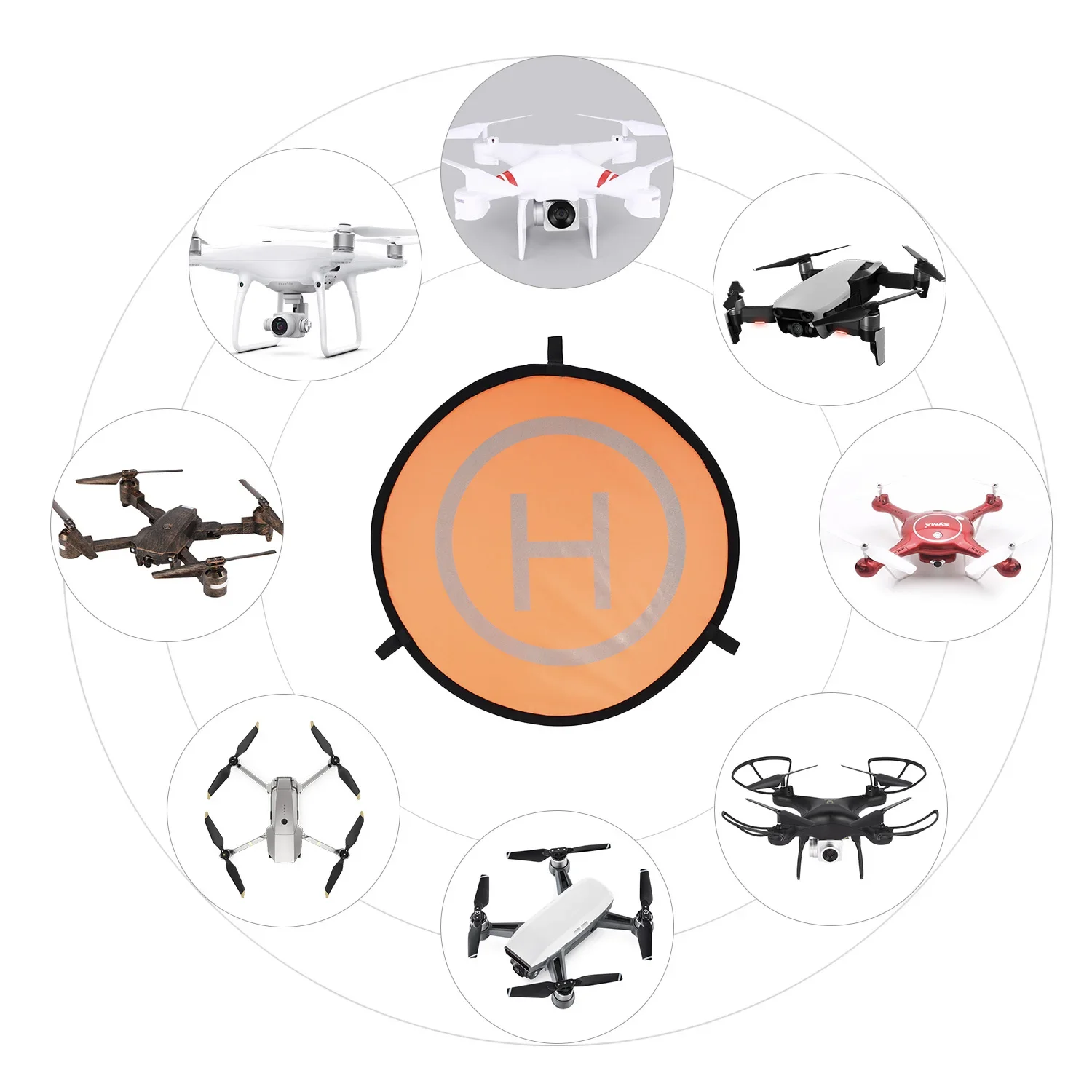 55/75/110cm Drone Universal Fo - огляд і ціна Drone Landing Pad